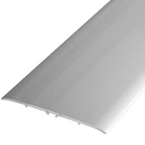 800-01 Порог Омис (80мм) стыковочный гладкий серебро (1800мм)