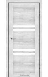 Дверне полотно SLOVENIA StilDoors Сандал (800*2000) ПВХ, стекло сатин (СК)