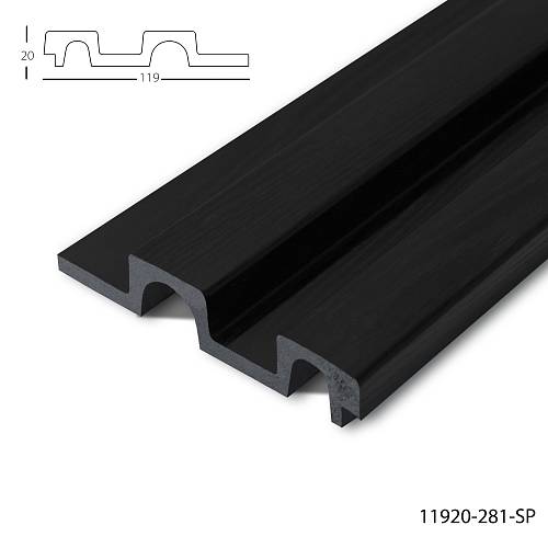 Панель стеновая полимерная Клевер  11920- 281-SP (119*21*2900мм) (12шт/уп)