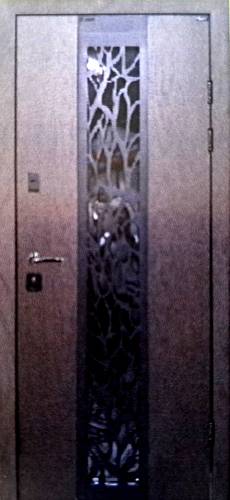 Двері вхідні Портала Тріо Термо Полімер G-7 Полімер Дуб темний/ горіх натуральний 950*2040 права