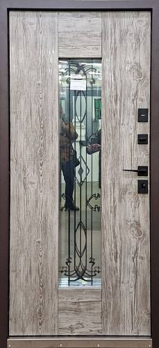 Двері вхідні Форт Нокс Крафт Термо Мет Дуб золотой/ Мет Біле дерево вулиця