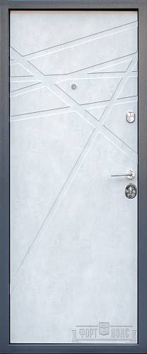 Двері вхідні Форт Нокс Стандарт Бетон темний/ Бетон сніжний DG-41  850 х 2030 ліва