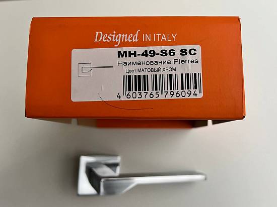 Дверні ручки Morelli Exclusive KUB MH-49 SC-S6 матовий хром