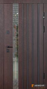 Двері вхідні уличная  Abwehr  Avenue 537( Termix) 960х2050  ( венге/білий) терморозрив