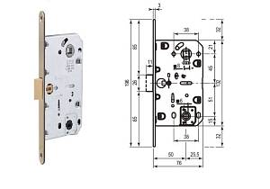 Механизм Morelli магнитный WC сантехн. M-410 AB (M1895 AB) бронза