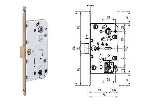 Механизм Morelli магнитный WC сантехн. M-410 AB (M1895 AB) бронза