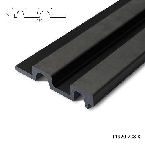 Панель стеновая полимерная Клевер  11920- 708 (119*21*2900мм) (12шт/уп)