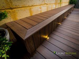 Терасна дошка Legro Natural (138х22х3000мм.) Walnut (1шт/0,414м2)