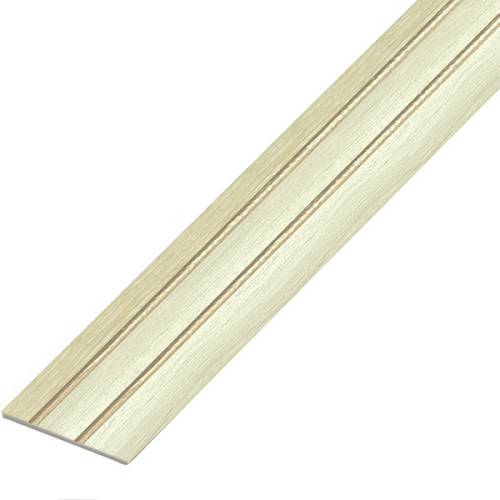 П-6 (227) -25 Поріг Оміс (28мм) стикувальний рифлений ясен світлий (1800мм)