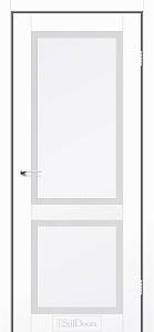 Дверне полотно Portland StilDoors Білий Мат (800*2000) ПП ,стекло сатин