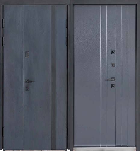 Двері вхідні Термо Хаус Мод 710/265 Темний Антрацит/вулична Антрацит сірий 1200*2050 права