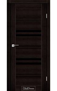 Дверне полотно SLOVENIA StilDoors Венге премиум (800*2000) ПВХ, стекло черное
