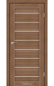 Дверне полотно TANZANIA StilDoors Итальянский орех (800*2000) ПВХ, стекло сатин