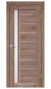 Дверь межкомнатная Darumi Bordo Орех бургун (800*2000) стекло сатин белое