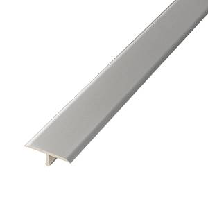 717-01 Порог Омис (14,2мм) Т-образный гладкий серебро (2500мм)