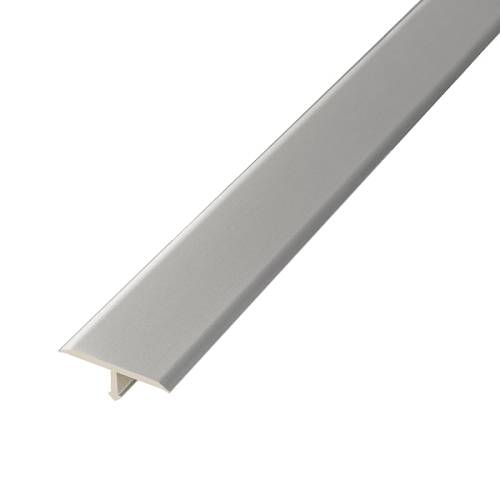 717-01 Порог Омис (14,2мм) Т-образный гладкий серебро (2500мм)