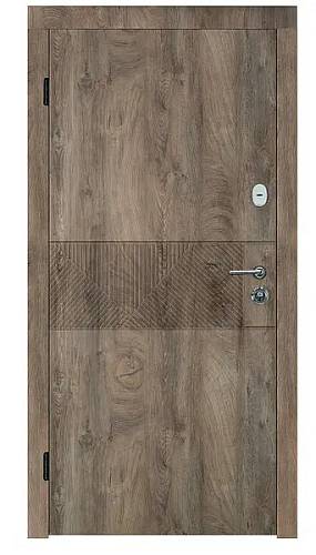 Двері вхідні Портала серія Концепт Монблан дуб шато/дуб пасадена  850*2040 ліва
