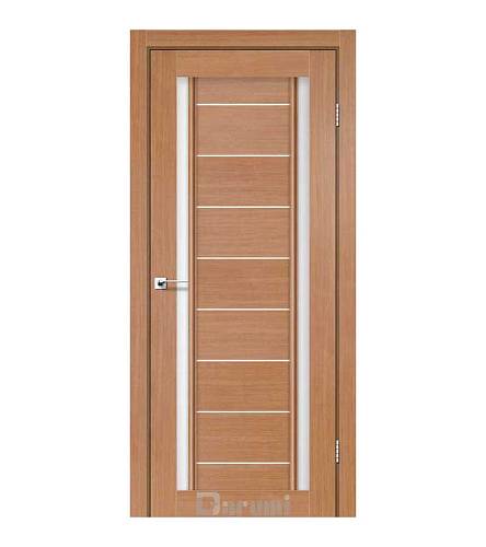 Дверь межкомнатная Darumi Madrid Дуб натуральный (800*2000) стекло сатин белый