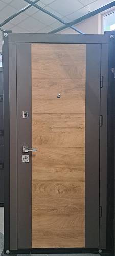 Двері вхідні Berez Standart  Mul-t-Lock Sofi ND софт смоки,спил медовый 850*2040 права