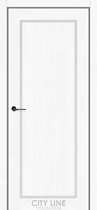 Дверне полотно INDIGO City Line (800 х 2000, Дуб Білий, Сатин білий)
