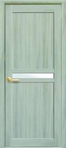 Дверне полотно Новий стиль Неона ясень патина (800*2000) экошпон стекло сатин