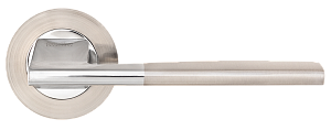 Ручка дверная MVM Z-1220 SN/СР матовый никель/полирован. хром