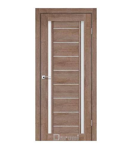 Дверь межкомнатная Darumi Madrid Орех бургун (800*2000) стекло сатин белый