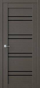 Двері  міжкімнатні FDC (QD) модель Re51 Горіх Макадамія 600х2000 скло BLK