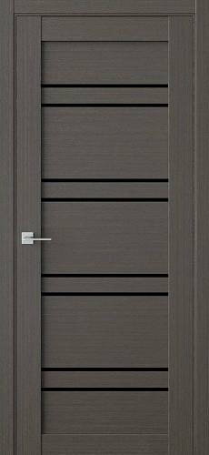 Двері  міжкімнатні FDC (QD) модель Re51 Горіх Макадамія 600х2000 скло BLK