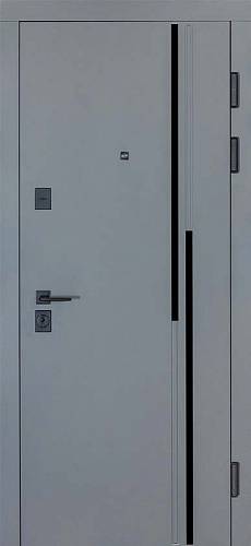 Двері Вхідні Булат Термо Ультра (Квадро) Kale мод. 567 Хром/ білий матовий 850 ліва СЧ