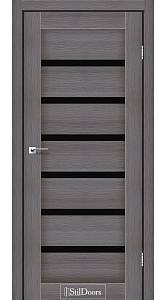 Дверне полотно FLORIDA StilDoors Дрим вуд (800*2000) ПВХ, стекло черное