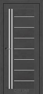 Дверне полотно COLORADO City Line (700 х 2000, Хромікс Антрацит, Сатин білий)
