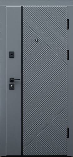 Двері вхідні Форт Нокс Стандарт Вельвет Титан софттач/Титан софттач +акрил 950 х 2030 права