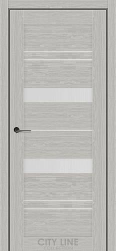 Дверне полотно City Line DELTA Парма Грей/Сансет,Сатин білий(800*2000)
