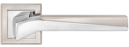 Ручка дверная MVM Z-1319 SN/СР матовый никель/полирован. хром