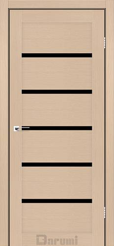 Дверь межкомнатная Darumi Tina Дуб боровий (800*2000) стекло черное