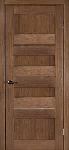Дверь Fado Верона 1002 орех (600х2000мм.) шпон глухая (молдинг)