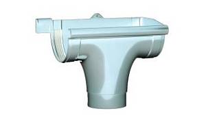 Ливнеприемник правый Profil ( 007 P ) белый Д 130 (16 шт.)