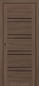 RAIMOND City Line Ex. (900 х 2000, Дуб Севілья, Чорне скло)