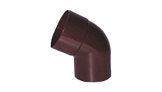 Коліно Д 100/60 ° Profil (009) коричневе (40 шт.)
