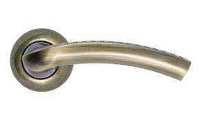 Ручка Trion на круглой розете Zeus AL-AL АВ/CP (бронза/хром)