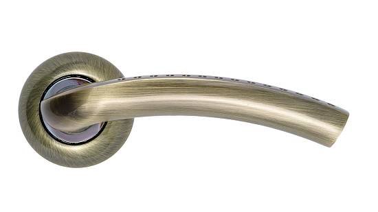 Ручка Trion на круглой розете Zeus AL-AL АВ/CP (бронза/хром)