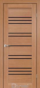 Дверь межкомнатная Darumi Versal Дуб натуральный (800*2000) стекло черное