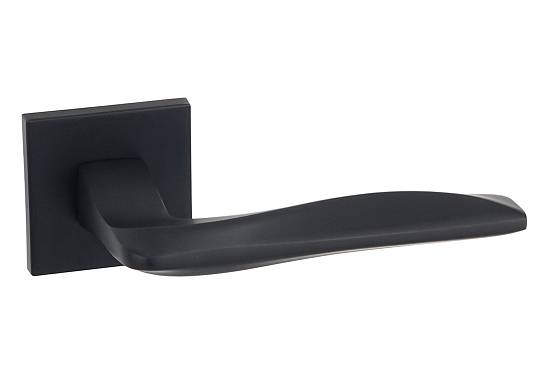 SIBA ECO Ручка дверна SALDA на розетці А04 матовий чорний (66 66)