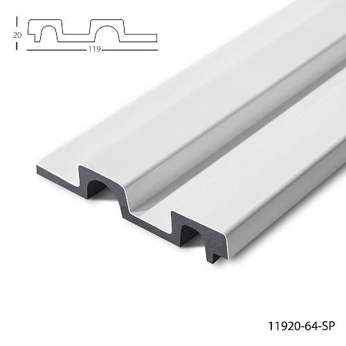 Панель стеновая полимерная Клевер  11920- 64 (119*21*2900мм) (12шт/уп)