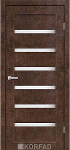 Двери Korfad Porto РR-01 арт бетон 0,80х2 стекло сатин белый