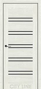 TERENZA City Line Express (800 х 2000, Дуб Ангора, Чорне скло)