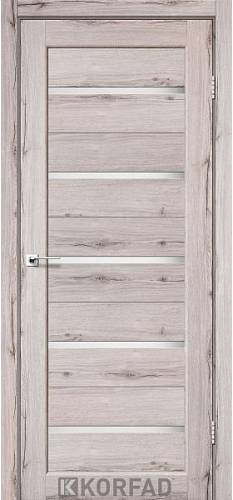 Двери Korfad Porto РR-02 дуб нордик  0,80х2 стекло сатин белый