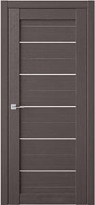 Двері  міжкімнатні FDC (QD) модель RE6 800х2000 скло сатин, горіх макадамія