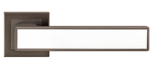 Ручка дверная MVM А-2015 MA+WHITE матовый антрацит с белой вставкой